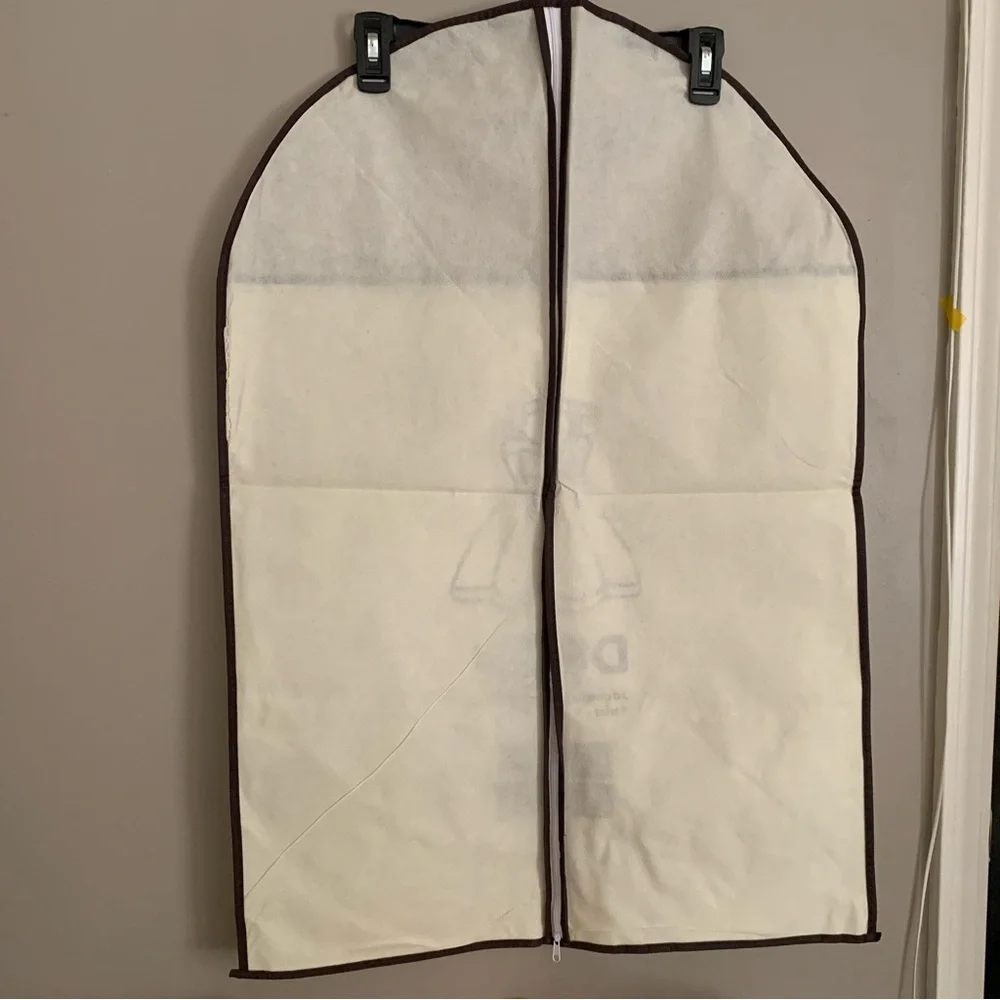 2x Garment Bag Travel Dress Storage Full Zipper Coat Carrier
